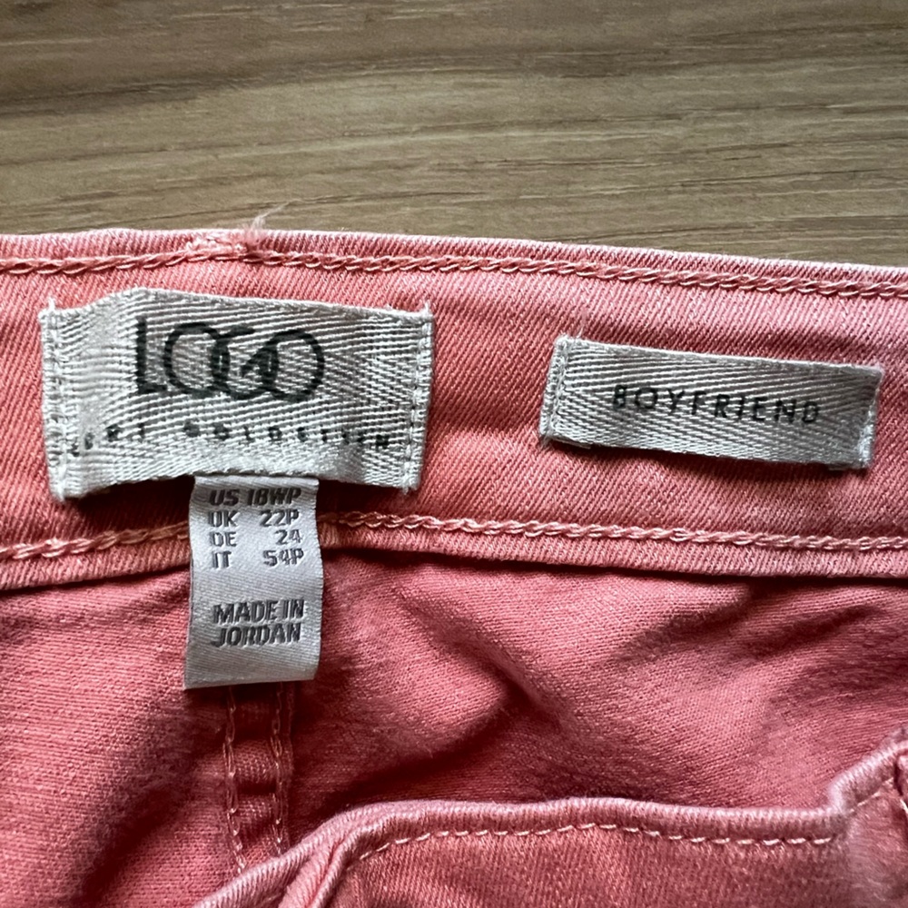 LOGO by Lori Goldstein Coral Boyfriend Jeans - Picture 6 of 8